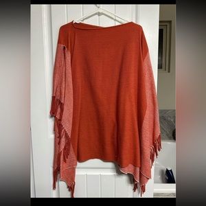 Dusty Coral Shawl Sweater Women Size Medium